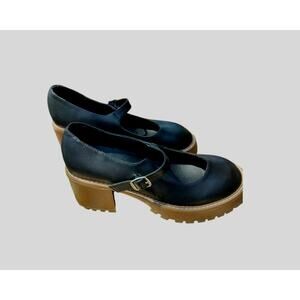 3906) Altar d'State Black Block Heel Mary Jane Platform. NWOB. Size 10